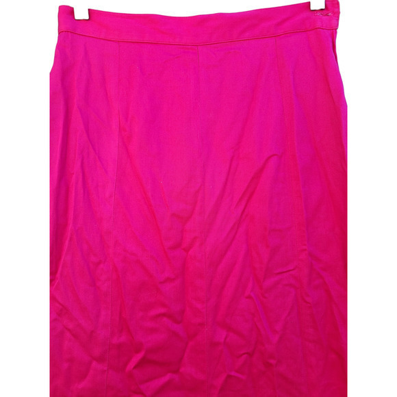 Vintage Angle Ortiz Solid‎ Hot Pink Barbiecore Maxi Ruffle Mermaid Skirt - Picture 8 of 13